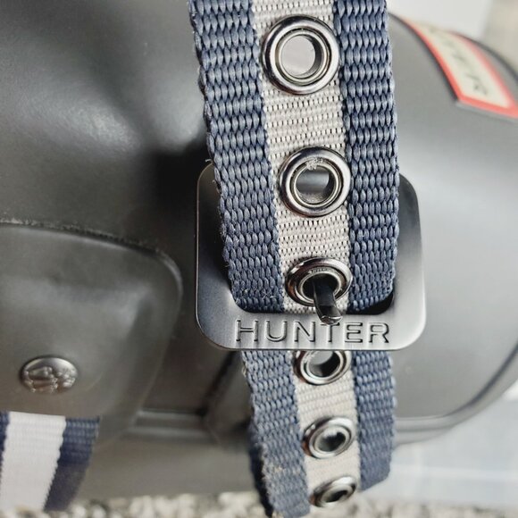 NWT Hunter Original Refined Webbing Backstrap Rain Boot Women’s Size 8 Slate - Picture 8 of 10
